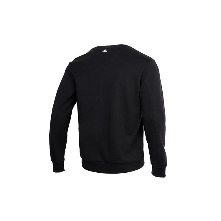 Adidas Sweatshirts Men's Black Crew Neck Moderate Regular GQ6200