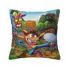 Pillow Case C-Crash B-Bandicoot Polyester Pillow Cover Fashion Cushion Cover Pattern Pillowcases For Office Car Home Decorative
