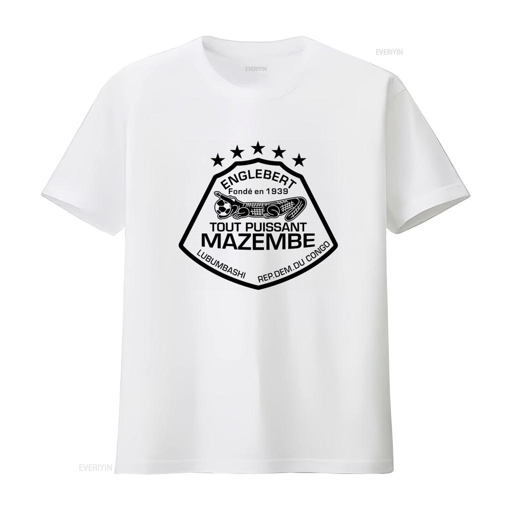 TP Mazembe Sport T Shirt Congo Englebert Founded 1939 All Powerful Design Cotton vintage graphic fashion Slightly