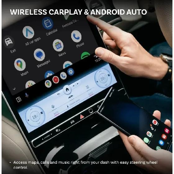 Ottocast OttoAibox P3 Pro AI Box Беспроводной CarPlay Android Auto QCM 6225 HDMI YouTube Netflix Видео для Benz VW Ford Toyota