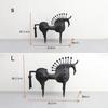 Metal Handicraft Horse Figures Abstraction Horseradish Horse Figurines Artificial Animal Sculpture Bookshelf Decoration Statues