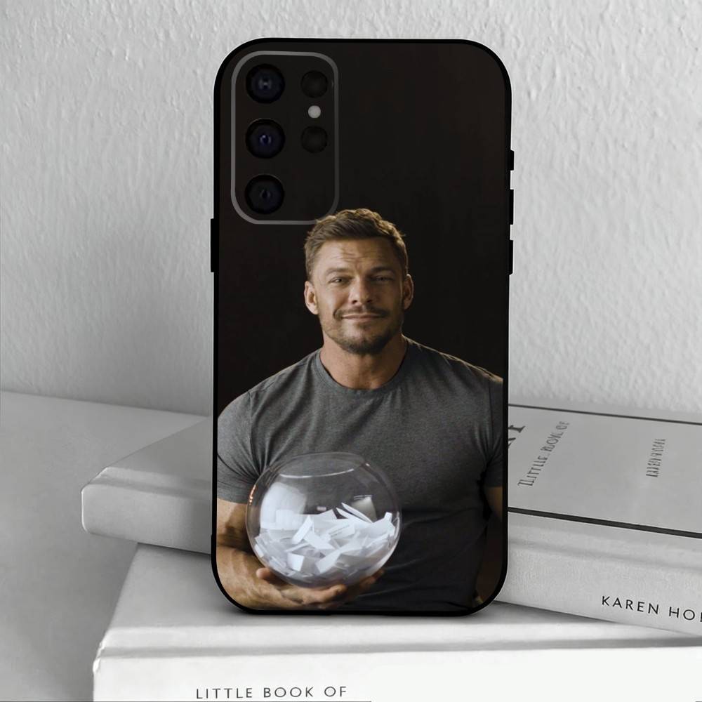 Алан Ричсон Актер Чехол для телефона для Samsung S25,24,23,22,30,21,10,9,Ultra,Plus,Lite,FE,4,5 G Мягкий черный чехол