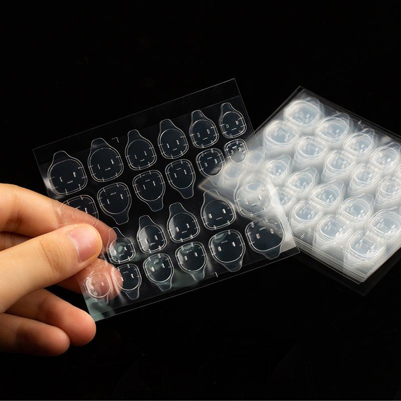 Здоровый импортный материал желтый клей для ногтей искусственный ноготь двухсторонний клей желе наклейка партия