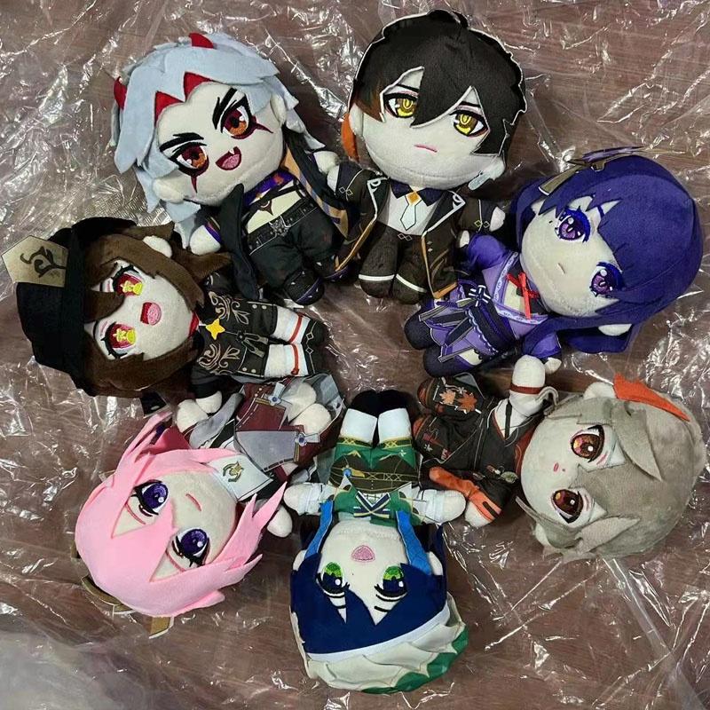 20 см Genshin Impact мягкая кукла Лини Ноэль Казуха Янтарь Сяо плюшевые игрушки Tartaglia аниме Clorinde Kunikuzushi вещи плюшевые куклы Рождественский подарок