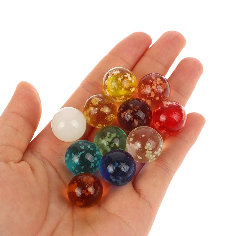 5Pcs 1.6Mm Luminous Glass Ball Glass Marbles Colorful Assorted Marbles Glow In The Dark Pinball For Kids Marble Games