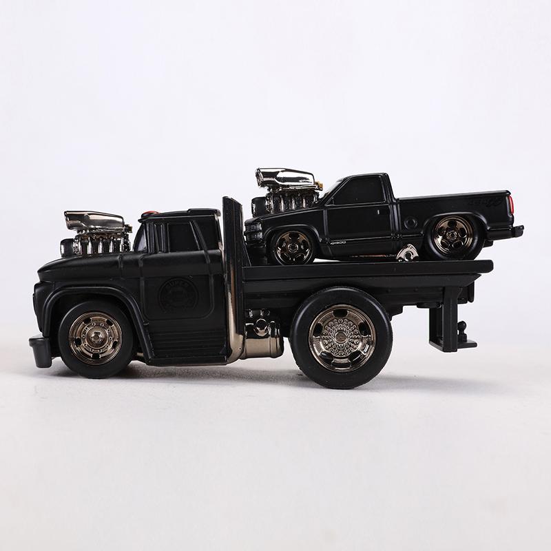 Майсто 1:64 MUSCLE TRANSPORTS 1966 Chevrolet C60 Бортовой/1993 Chevrolet 454 SS Пикап Металлическая Модель Автомобиля