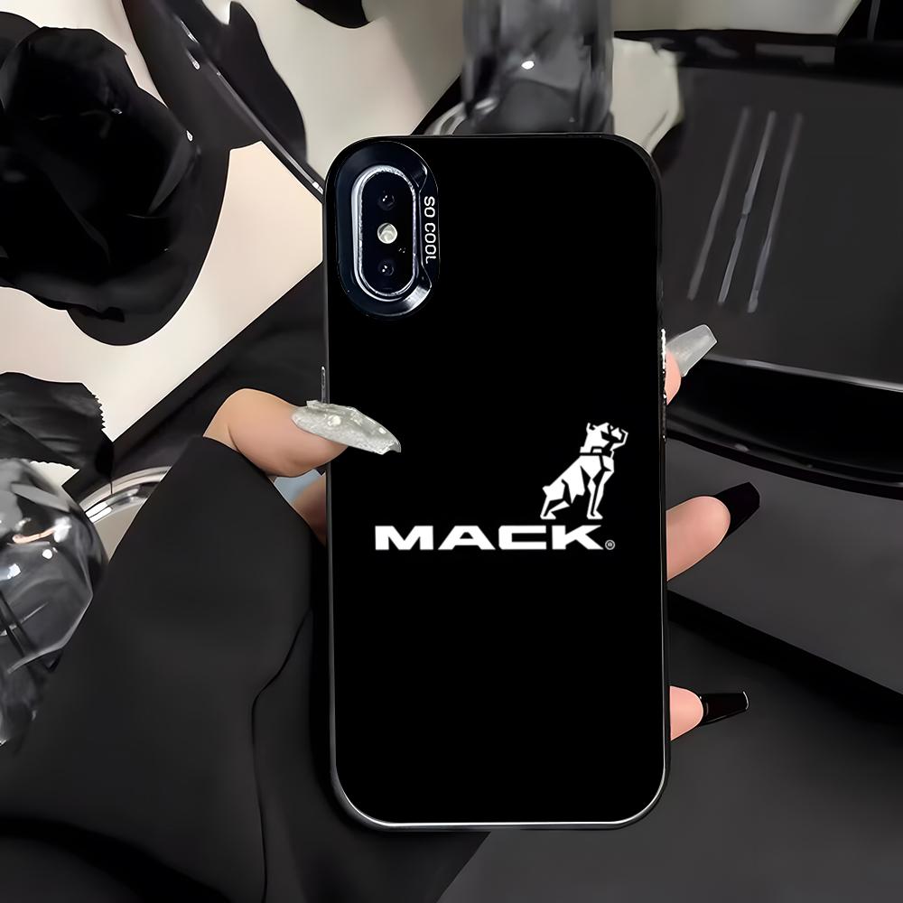 Чехол для телефона M-mackS Truck-k Логотип Для IPhone 17 Air 16 E 15 14 Plus 13 12 11 Pro Max Цветной Серебристый Чехол