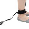 TPU Black Elastic Water Sports Foot Rope Surfing Paddle Board Ankle Spring Traction Strap