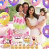 37 Pcs Squish Mallows Party Decorations Include Cake Toppers Banner Balloon