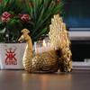 Metal Dancing Peacock Candle Holder Vastu Figurine for Good Luck and Love | Candle Holder for Home