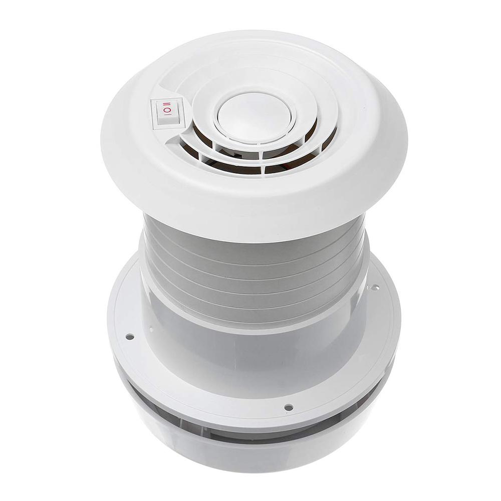 12V Round RV Vent Air Exhaust Fan Mushroom Head Roof Motorhome Vent Ventilation with LED Air Ventilation for RV Caravan Trailer