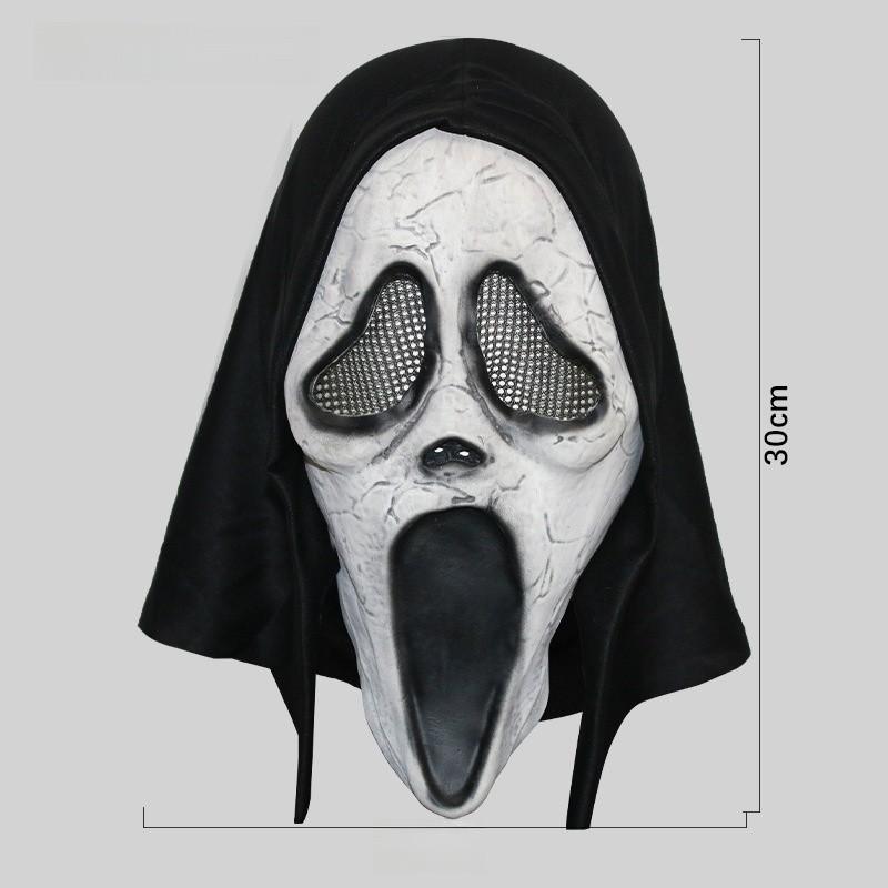 Creepy Scream Face Mask Collection Halloween Costume Latex Scary Props For Parties