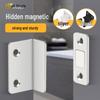 Магнитный фиксатор для дверей Jinrongda L-образной формы, не требующий сверления, для раздвижных шкафов-купе