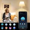 E14 лампы-свечи с управлением через приложение, умная лампа WIFI RGB, 220 В, светодиодная лампа с регулируемой яркостью, Wi-Fi, умная лампочка для дома, совместимая с Alexa Google Home
