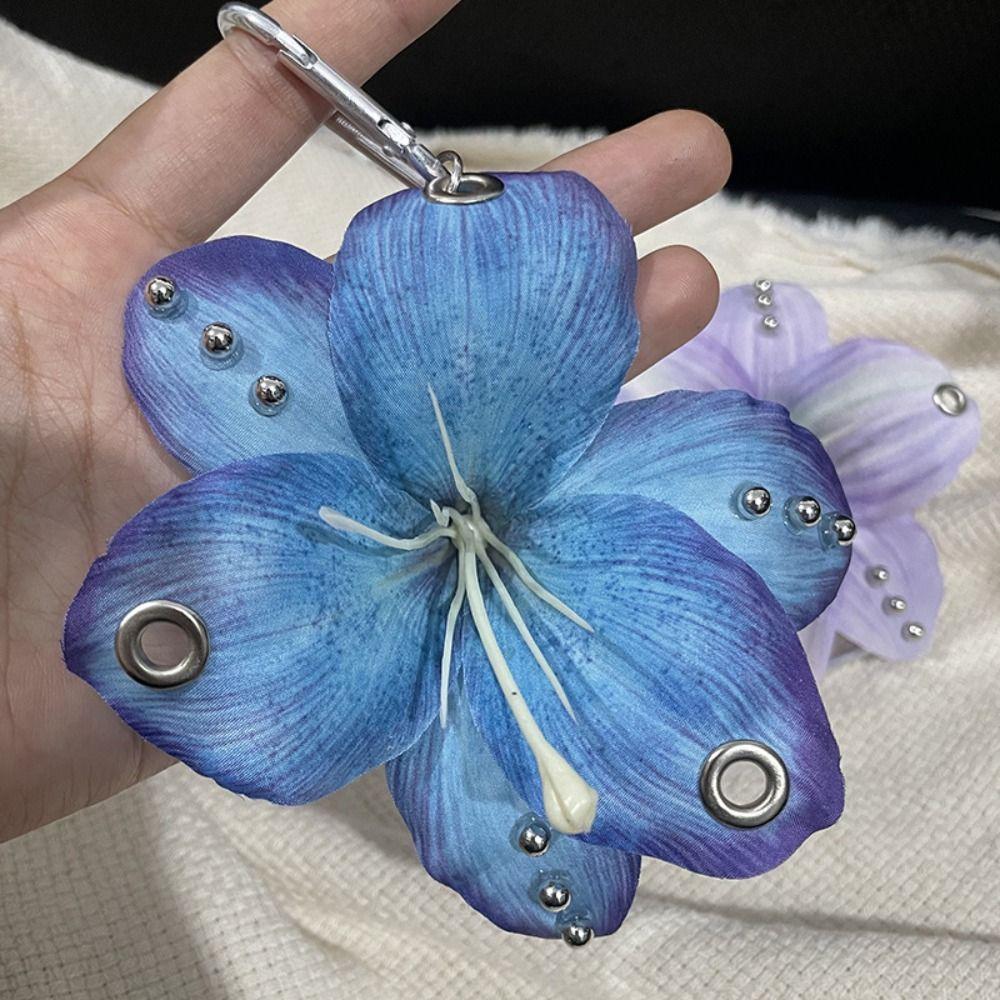 Keychains Flower Keychain Phone Charms Bag Pendant Imitation Flowers Pendant  Gift Jewelry