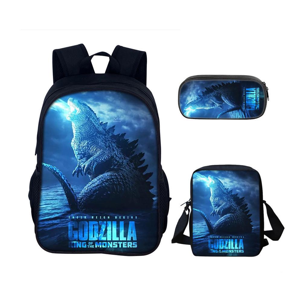 Набор рюкзаков Godzilla из нейлона для школы и путешествий