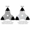 Manganese Steel Lawn Mower Blades Triangular Shape Double-sided Blades  Garden Maintenance