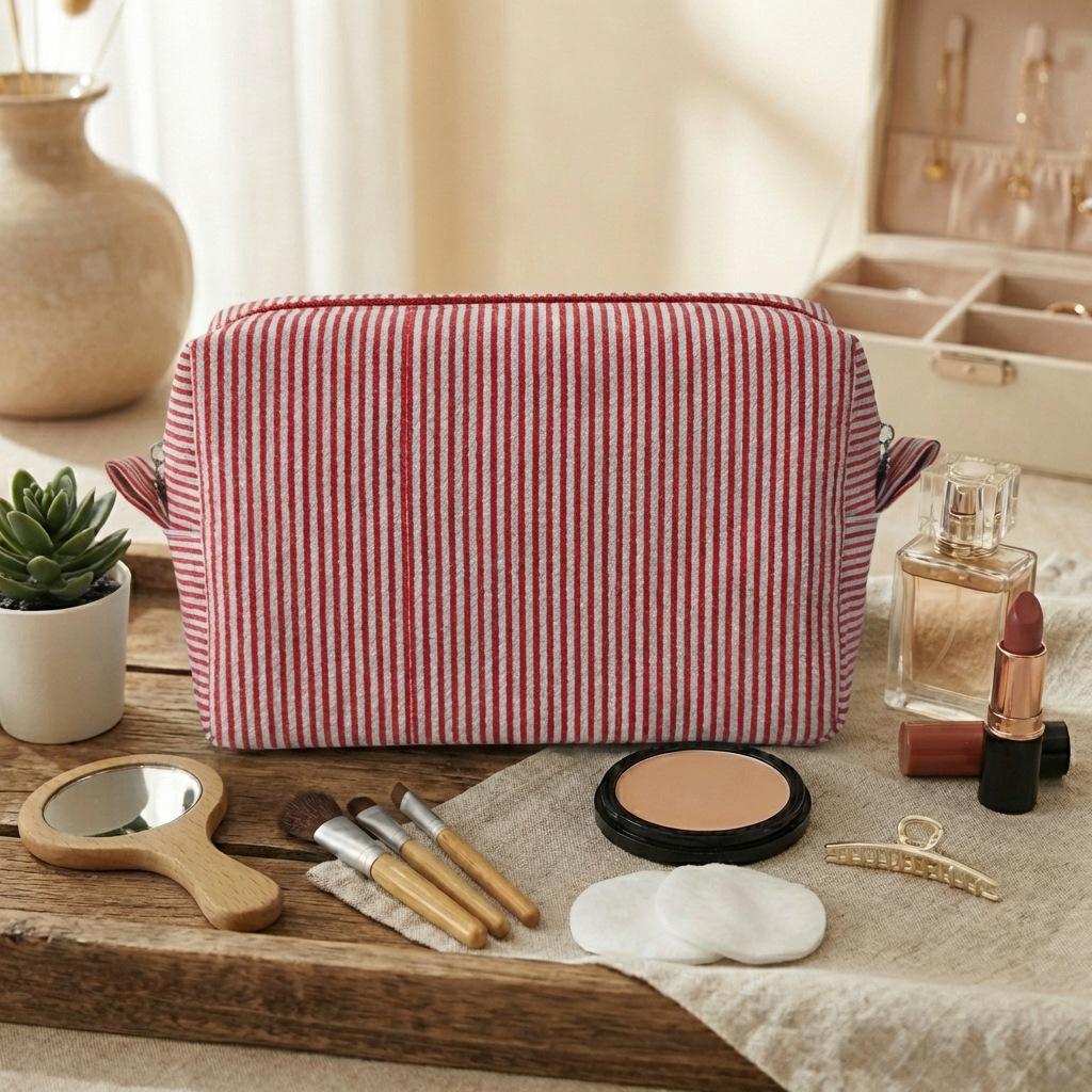Embroidery Cosmetic Bag Bridesmaid Gifts Bridal Party Gifts Custom logo Makeup Bag Gift for Women