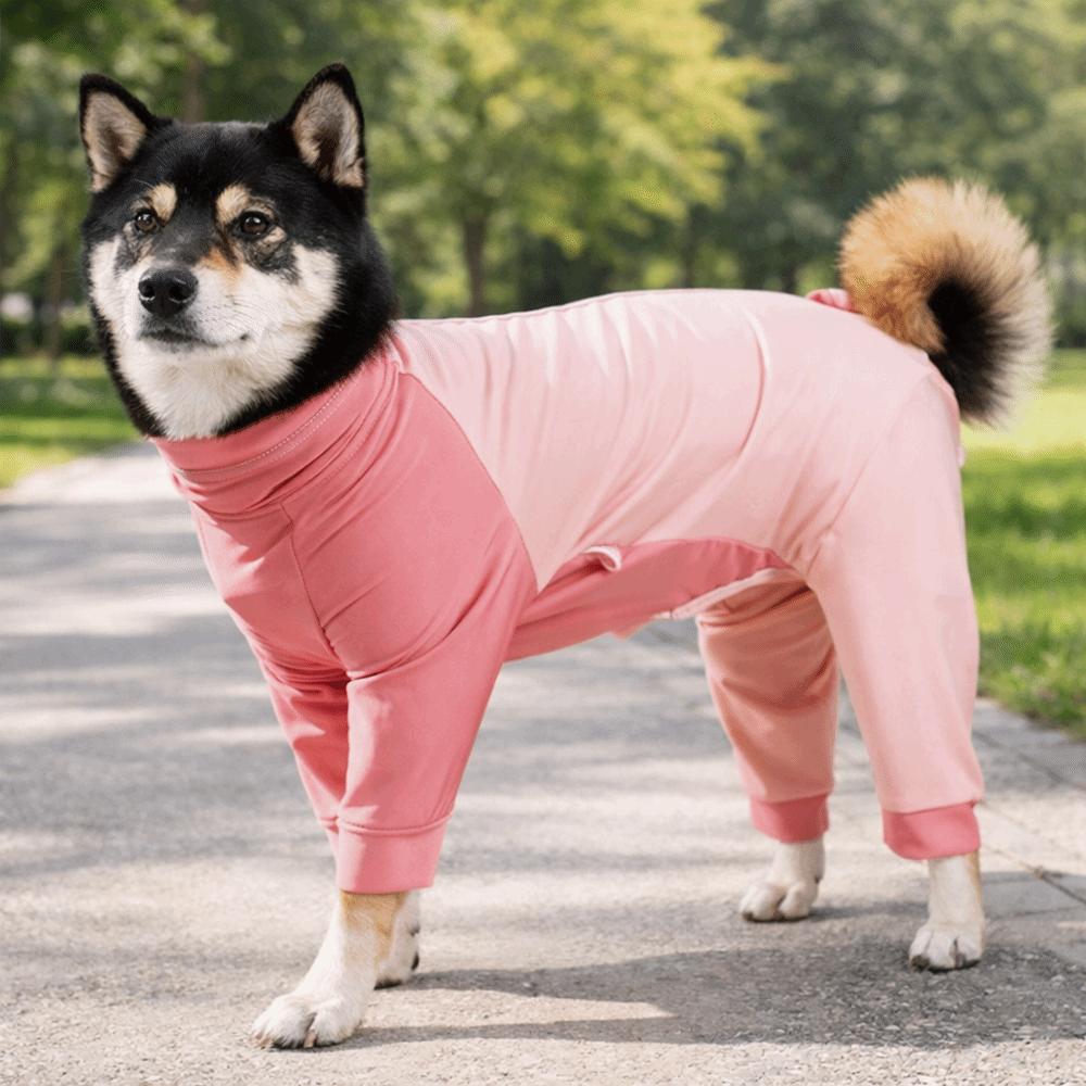 Elastic Dog Jumpsuit Soft Dog Sterilization suit Dog Four-Legged Pajamas  Wound Protection