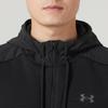 Under Armour Однотонная повседневная куртка с капюшоном на молнии, мужские куртки, черная 1378824-001