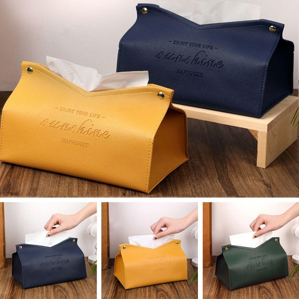 Modern Large Storage Dispenser Tissue Case Paper Towel Box Car Tissue Box Napkin Holder