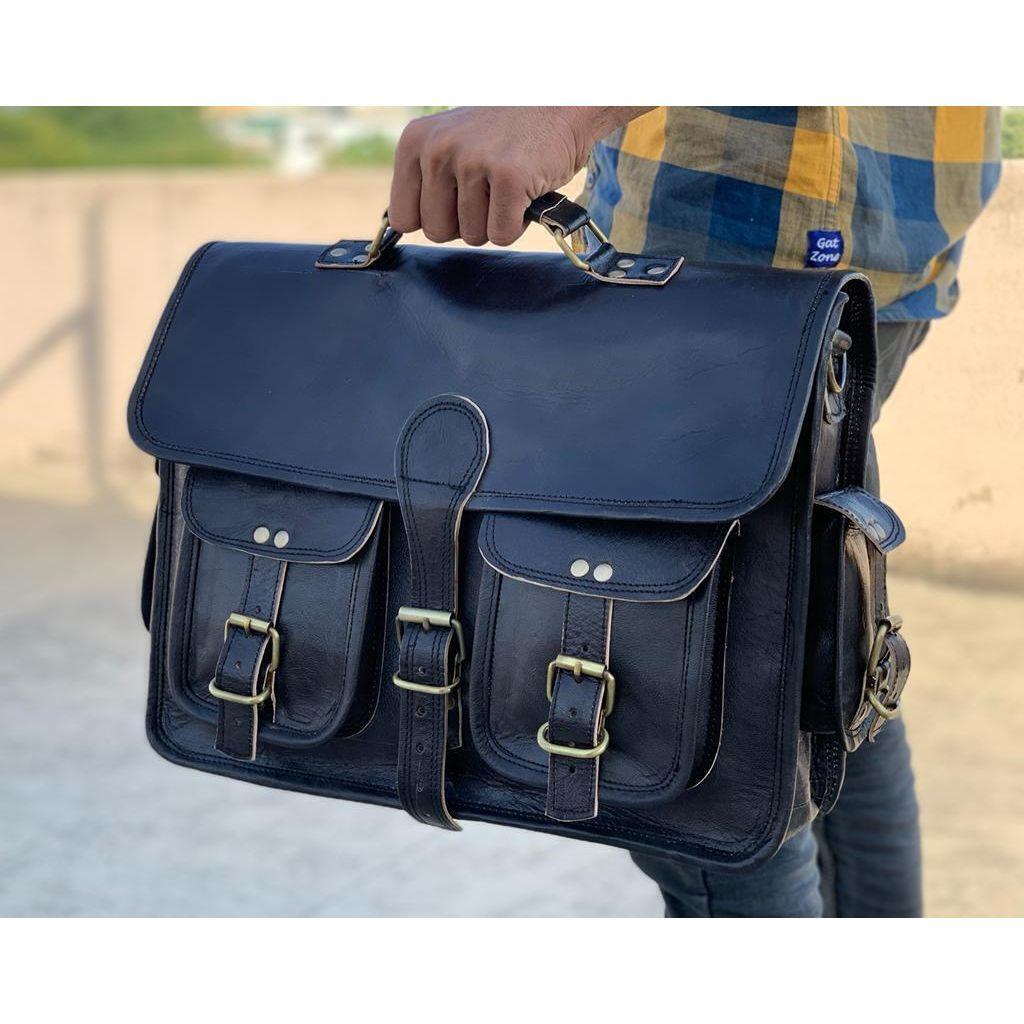 Новая мужская винтажная кожаная сумка для ноутбука БОЛЬШОЙ портфель-мессенджер сумка через плечо