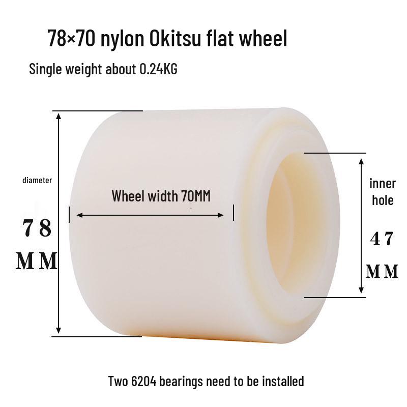 Hydraulic Pallet Truck Nylon Wheels & Iron Core PU Forklift Accessories