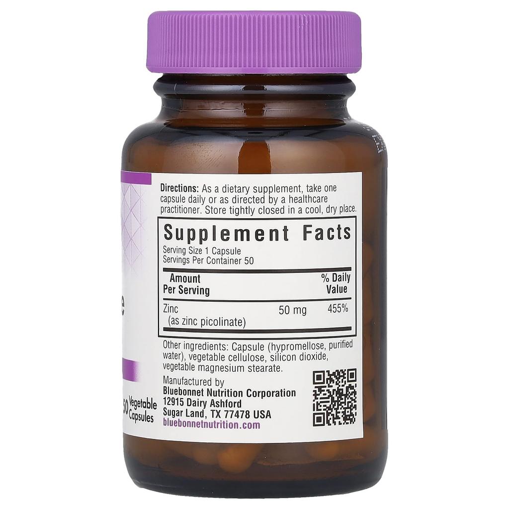 Zinc Picolinate, 50Mg, 50 Veggie Capsules