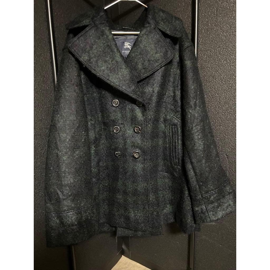 Б/у шерстяное пальто BURBERRY LONDON 00-х