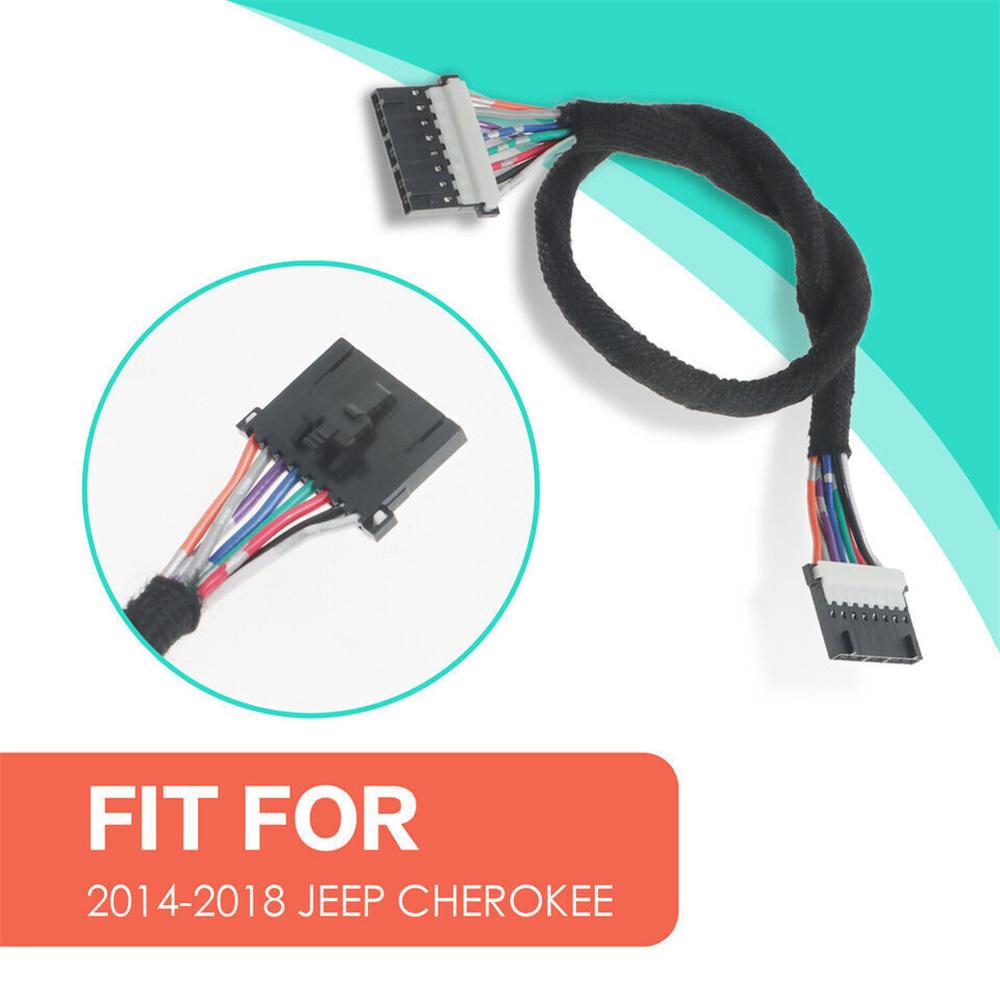 Серебристая накладка селектора с комплектом жгута проводов подходит для 2014-2018 Jeep Cherokee 5YD27XSAAA