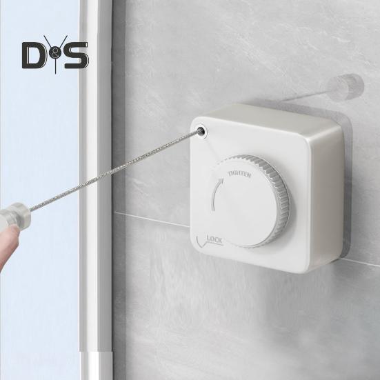 4.2M настенная выдвижная бельевая веревка регулируемая втягивающаяся прочная нержавеющая стальная проволока для сушки белья в помещении и на открытом воздухе