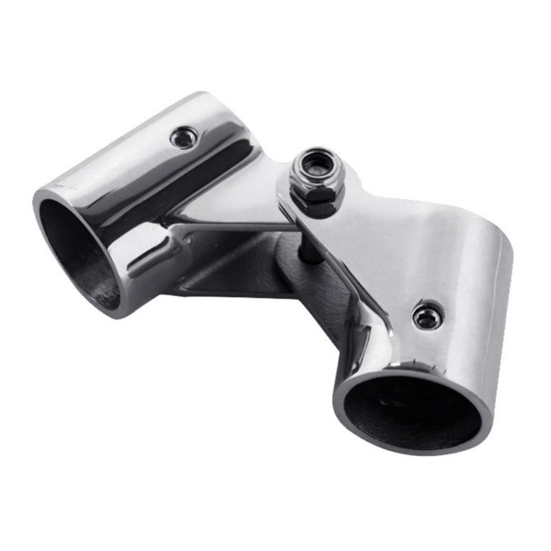 Boat Hardware Accessories Pole Railing Mast Canopy Stainless Steel Tube Pipe Folding Swivel Coupling Connector 22mm/25mm