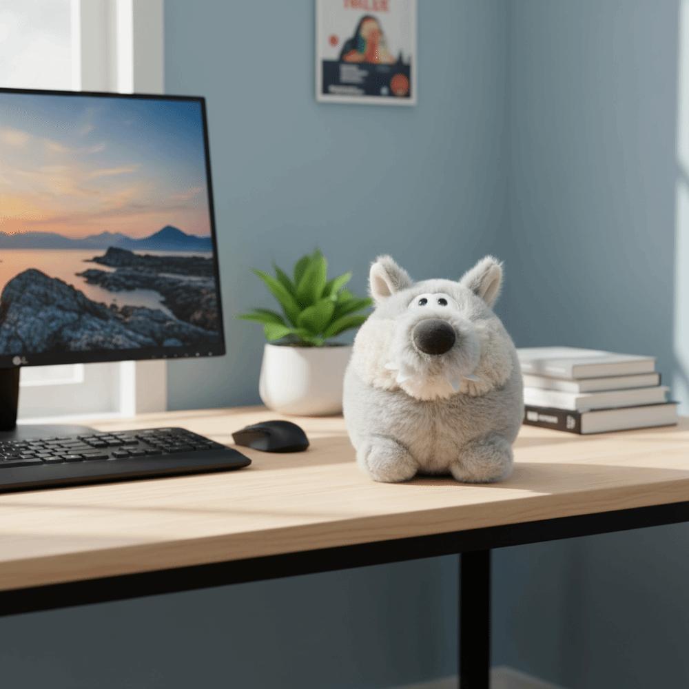 Collection Grey Wolf Plush Doll Soft Brown Bear Figurine Novelty Baby Goat Plush Toy Boys Girls