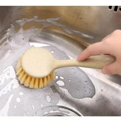 Многоцелевая кухонная щетка для чистки с длинной ручкой, щетка для сковородок, многофункциональная щетка для мытья тарелок, чаш, посуды, удаление пятен, идеально подходит для бытовых нужд
