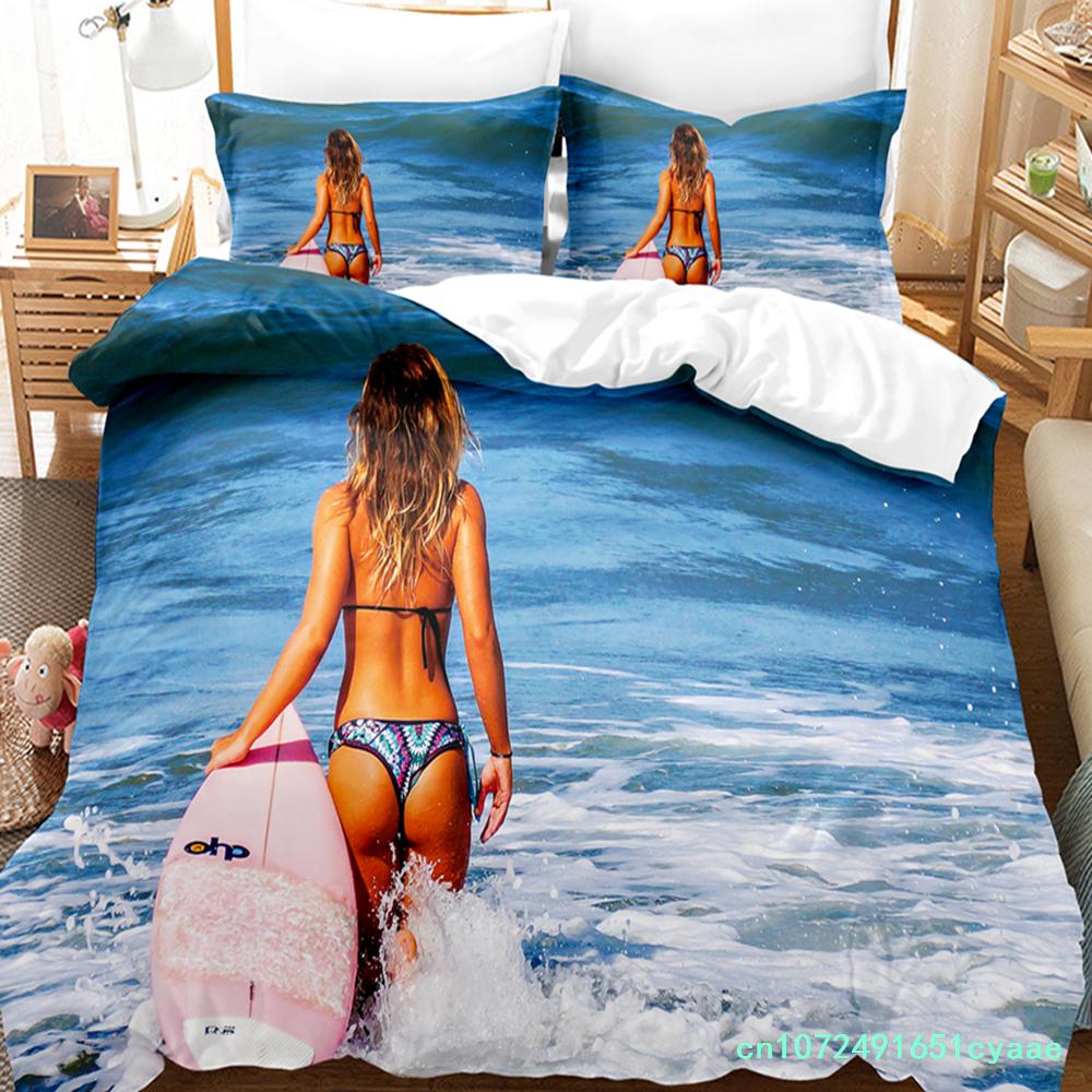3Dsurf На Морском Дне Комплекты Постельного Белья Комплект Пододеяльника С Наволочкой Односпальная Полуторная Двуспальная Кровать Пододеяльник