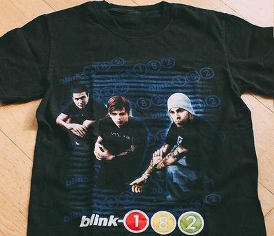 Футболка с коротким рукавом Blink 182 Черная Мужская Все Размеры DO485 Унисекс Футболка