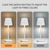 Retro Led Table Lamp 3 Colors Dimmable Touch Sensor Desktop Night Light Rechargeable Portable Night Light For Bar Bedroom Decor