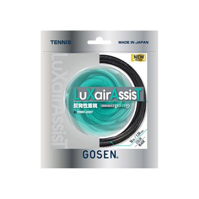 Струна GOSEN LuXair Assist для тенниса TSLXA0BK, 1,6 мм, черная,