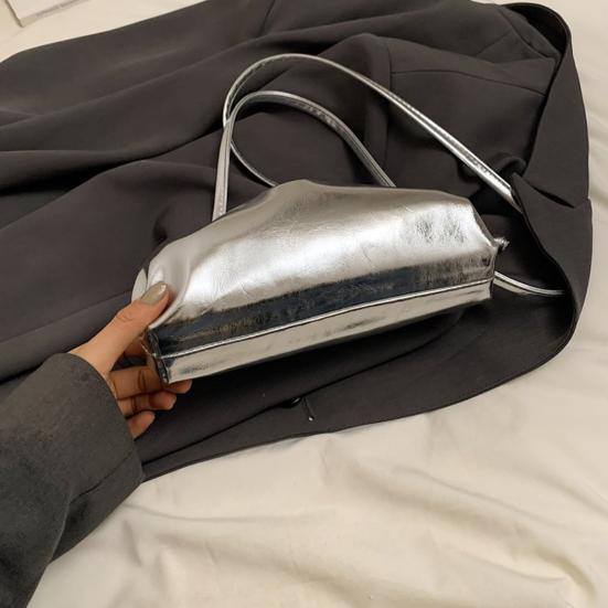 Women Clutch Purses Faux Leather Evening Bag Crossbody Purse Ruched Cloud Handbag Waterproof Shoulder Bag for Wedding Date Party