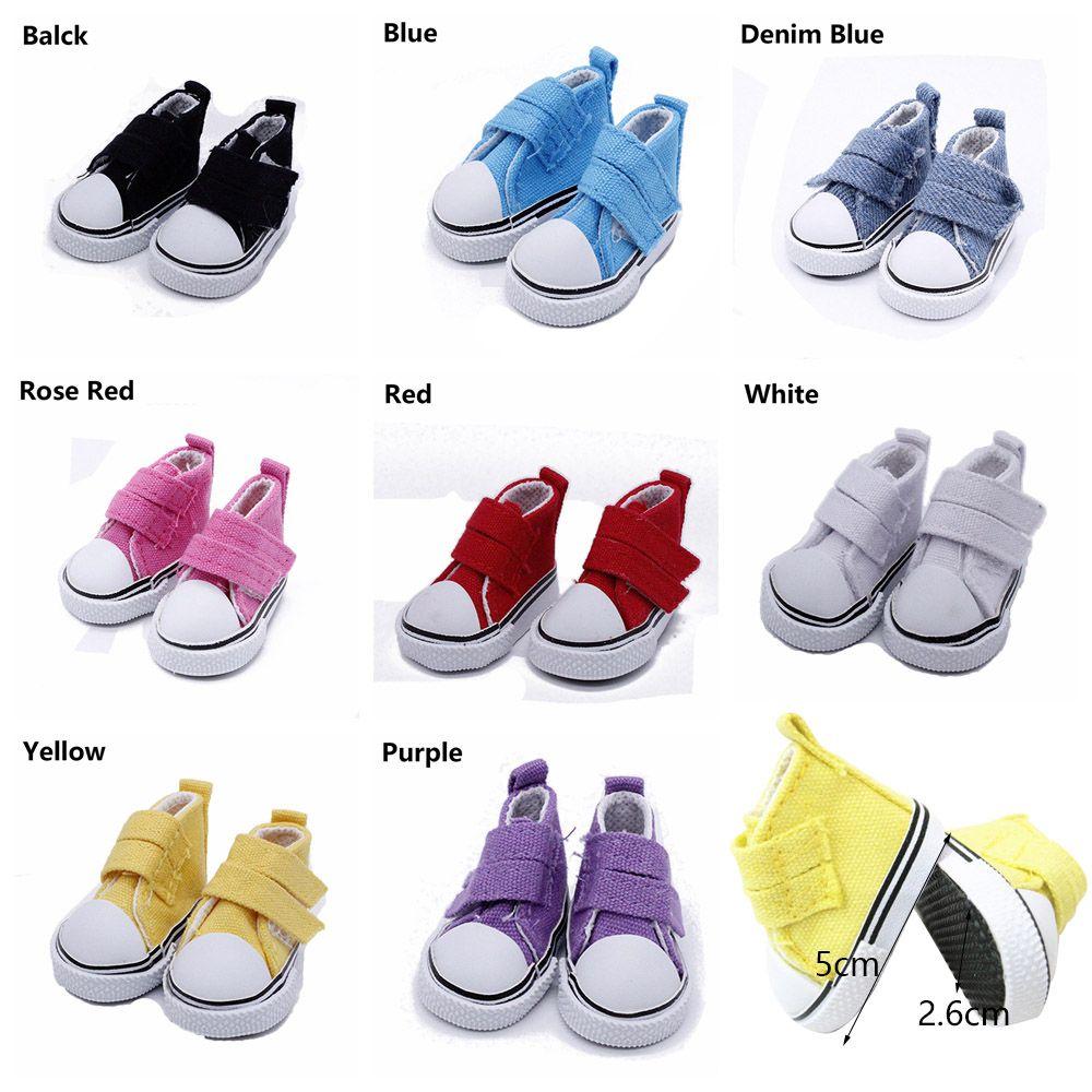 Пара реквизитов ручной работы длиной 5 см, игровой домик, джинсовая ткань, игрушки, аксессуары, кукольная обувь, мини-кеды