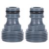 2Pcs Quick Connector Nipple G3/4 Male Thread Hose Pipe Adapter Garden Irrigation