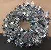 Gold Silver Stars Wire Garland Tinsel-Star Rattan Xmas Tree Decoration For  Christmas Part