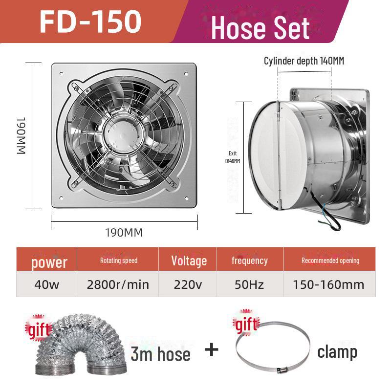 Вентилятор для вытяжки из нержавеющей стали с высокой ветровой силой