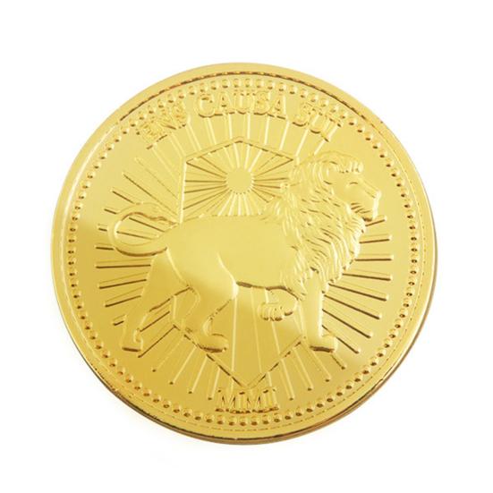 Позолоченная монета, реквизит для фильмов, диаметр 1,6 дюйма, двухсторонняя металлическая монета, коллекционная сувенирная монета с защитной коробкой, подарок для поклонников фильмов