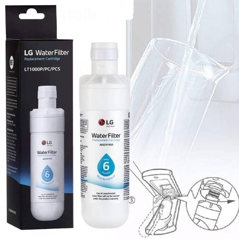 Lt1000p Водяной фильтр для холодильника Высокая емкость 200 галлонов Белый очиститель