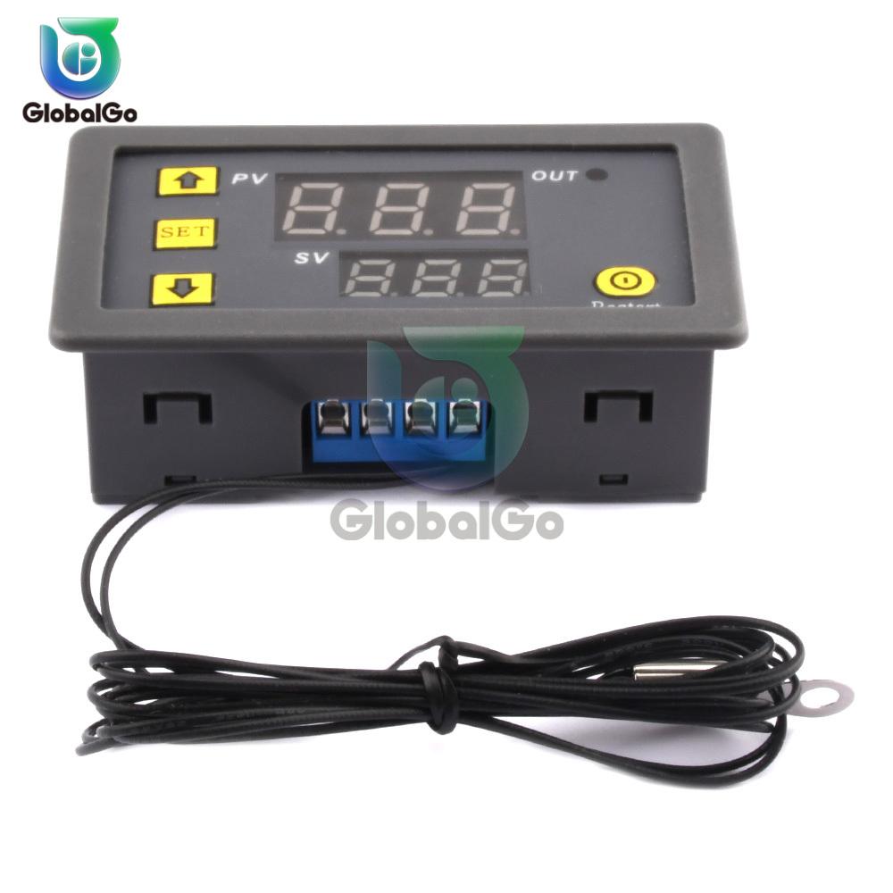 DC 5V/12V/24V Термостат Цифровой Контроллер Температуры Регулятор Терморегулятор Инкубатор NTC Сенсор Переключатель Модуль