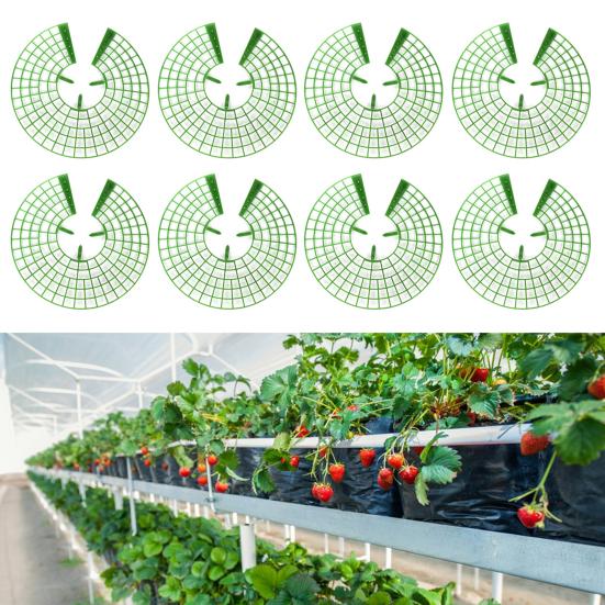10 шт. подставки для клубники с 3 прочными ножками, прочные пластиковые подставки для растений клубники сохраняют ягоды чистыми для быстрого созревания, садовый аксессуар