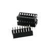 50PCS 16 Pin DIP IC Sockets Adaptor Solder Type 16PIN 16-Pins Socket Pitch Dual Wipe Contact