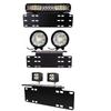 Durable Metal License Plate Mount with Extension & Light Holder for Non-Destructive Installation