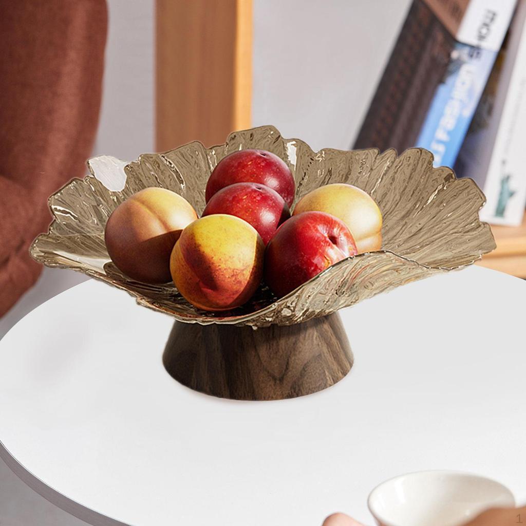 Фруктовница на ножке Поднос для хранения еды и закусок Модный сервировочный для центра стола